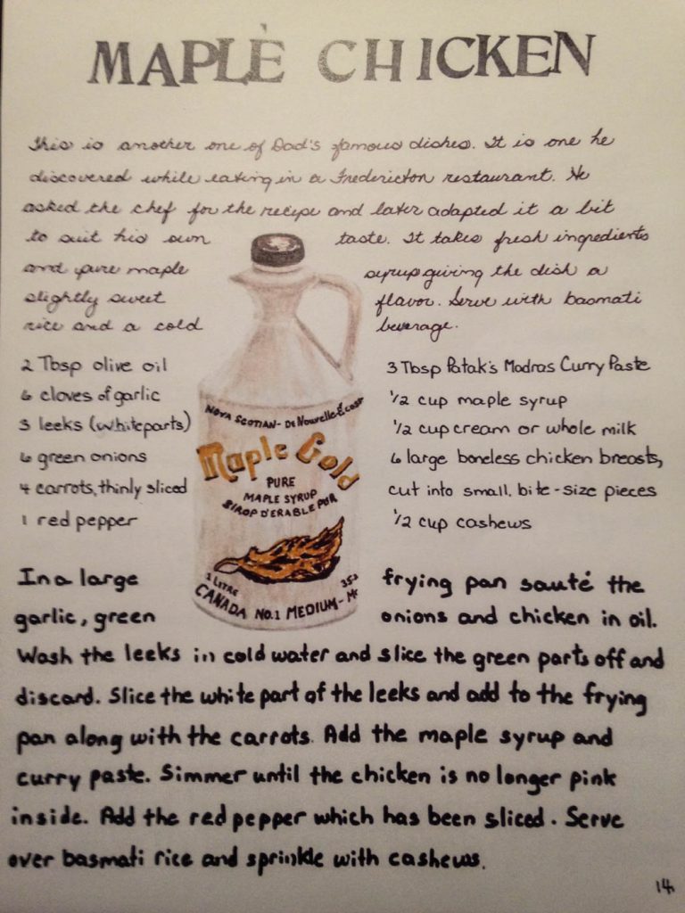 Susan's Maple Curry Recipe