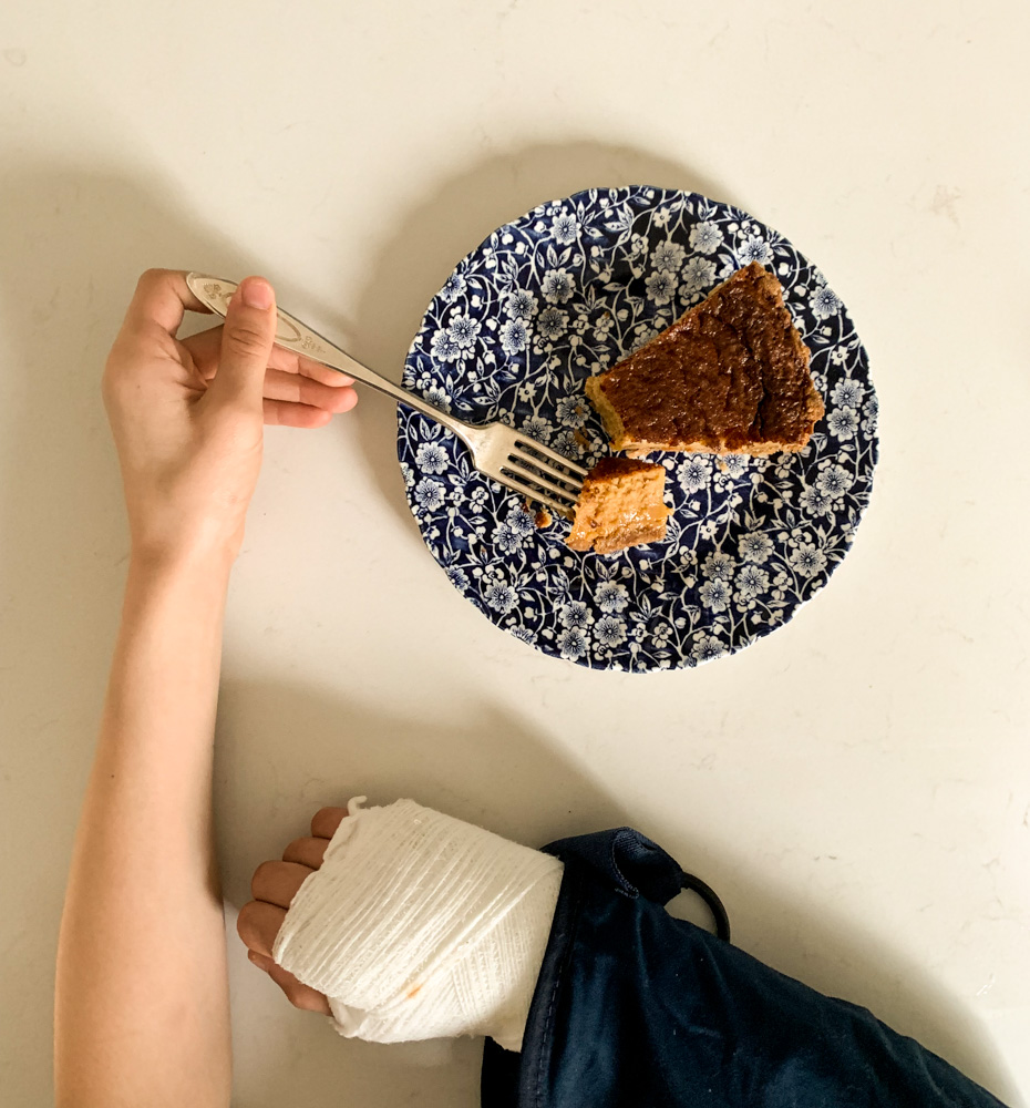 broken arm and chess pie