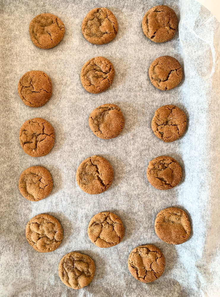 finished ginger cookies